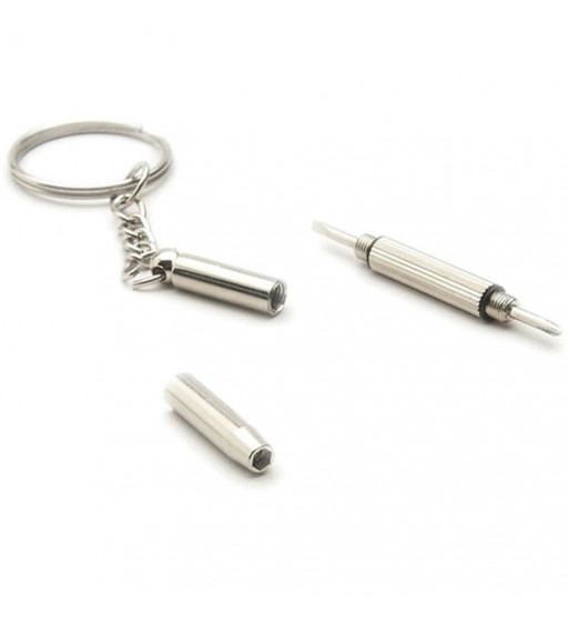 Sleutelhanger-schroevendraaier voor horloge-opening