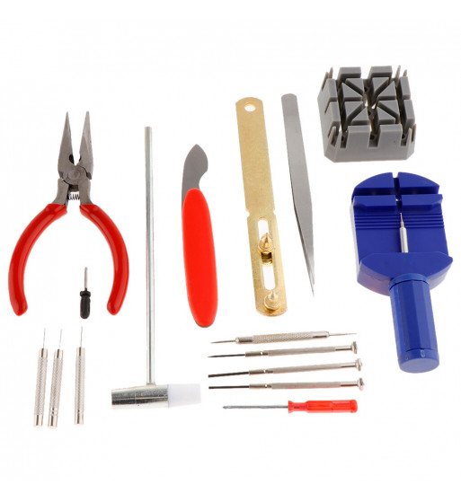 Reparaturset mit 16 Werkzeugen für Uhren